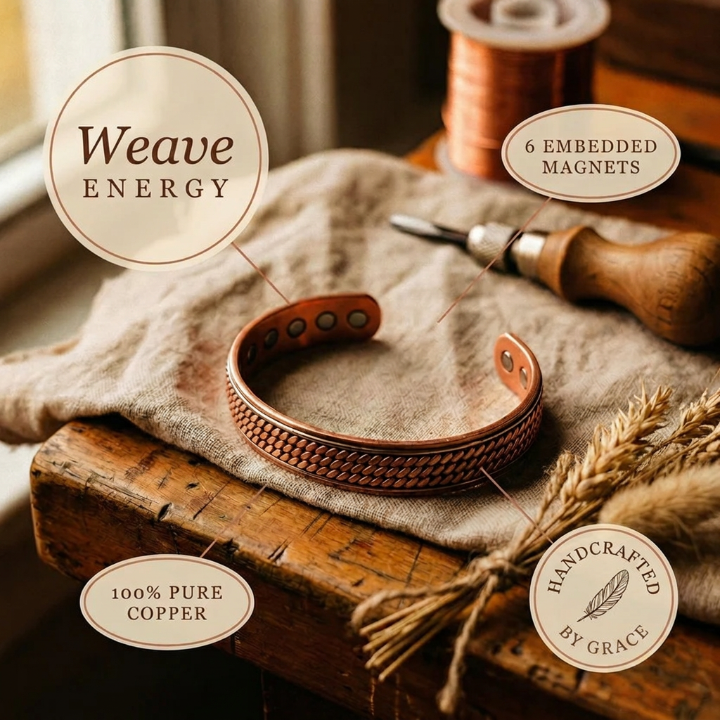 Grace's Weave Copper Bracelet