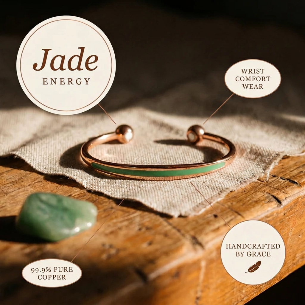 Grace's Jade Copper Bracelet