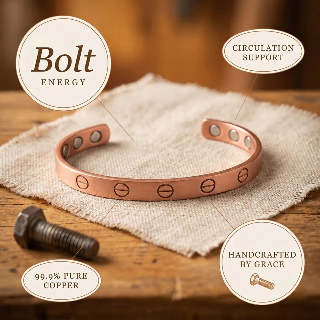 Grace's Bolt Copper Bracelet