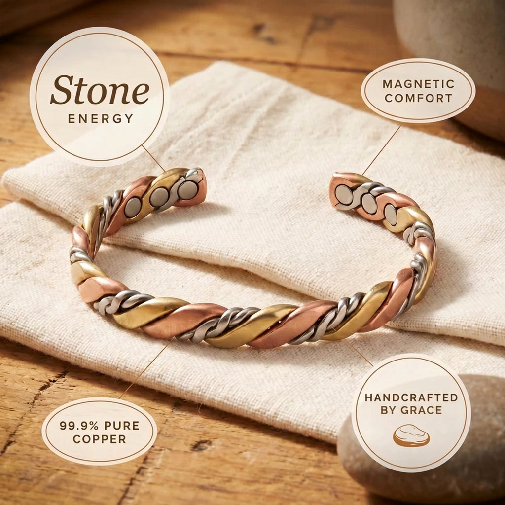Grace's Stone Copper Bracelet