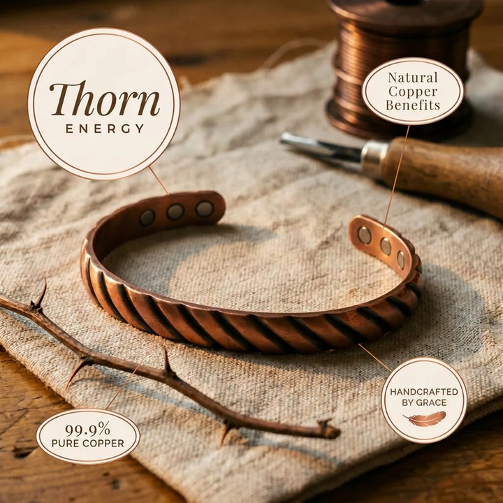 Grace's Thorn Copper Bracelet