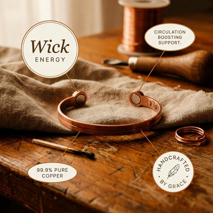 Grace's Wick Copper Bracelet
