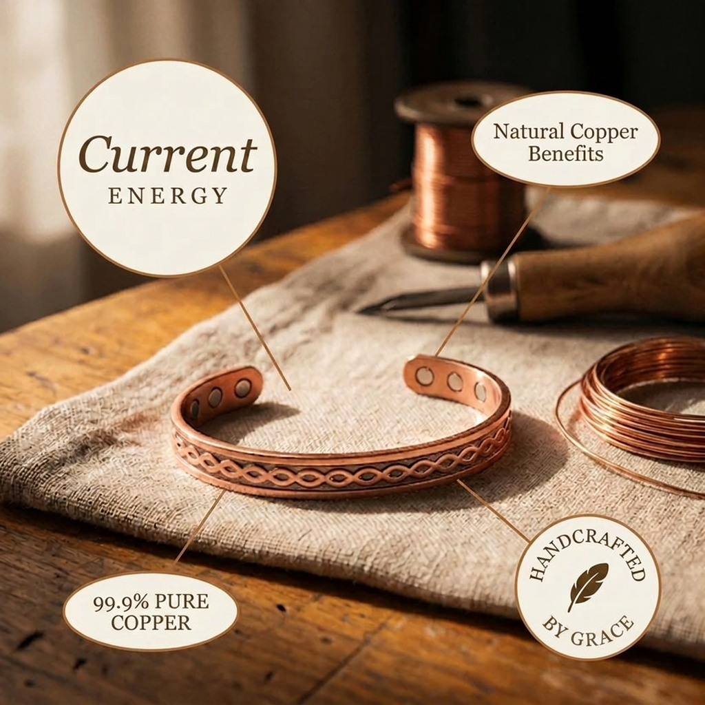 Grace's Current Copper Bracelet