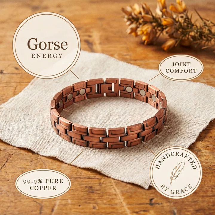 Grace's Gorse Men's Copper Bracelet