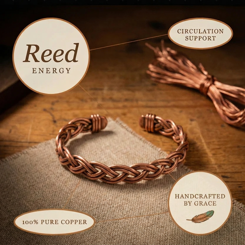 Grace's Reed Copper Anklet