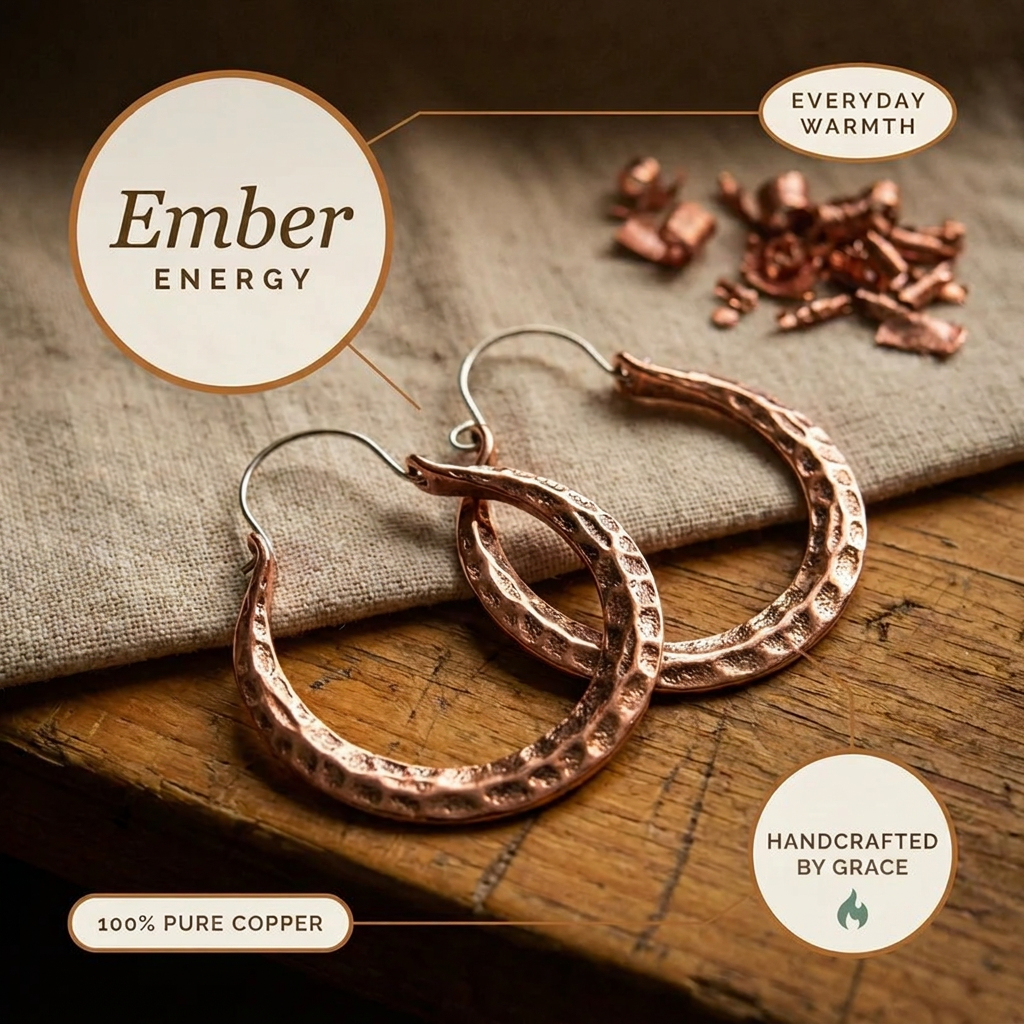 Grace's Ember Copper Earrings