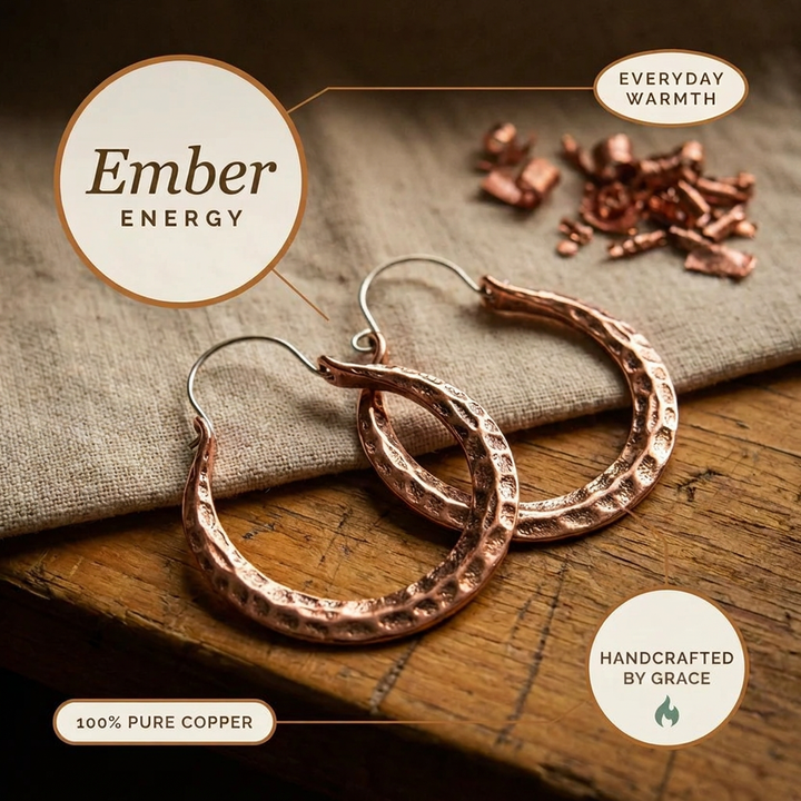 Grace's Ember Copper Earrings