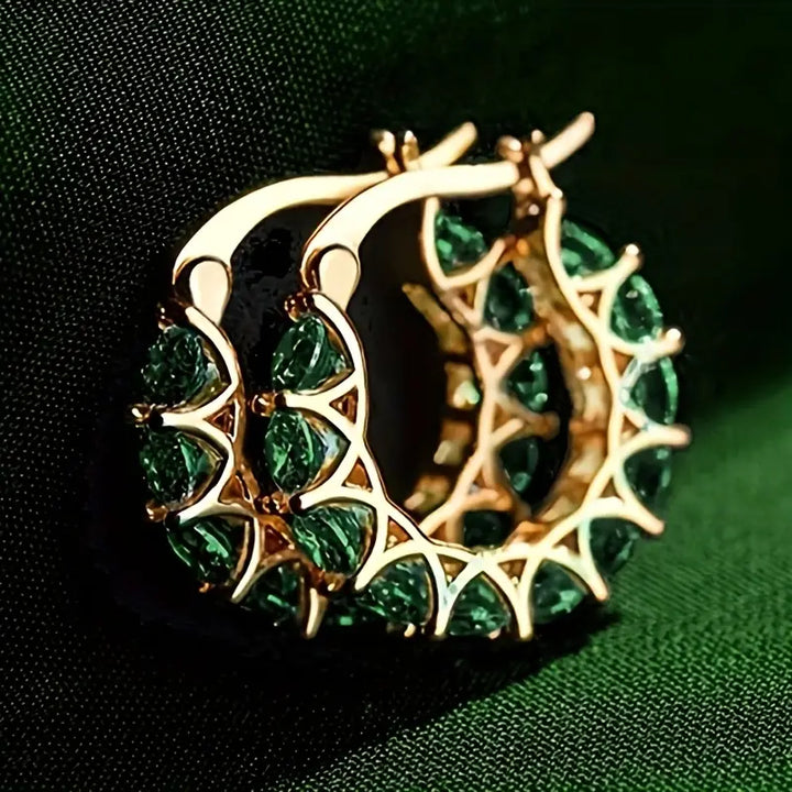 Elena Marlowe Hoop Earrings | Gold
