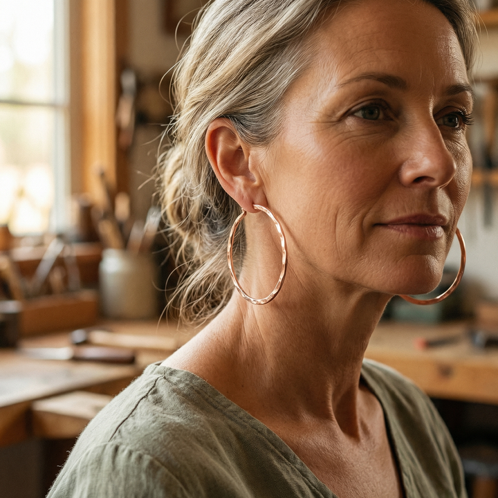 Grace's Willow Copper Earrings