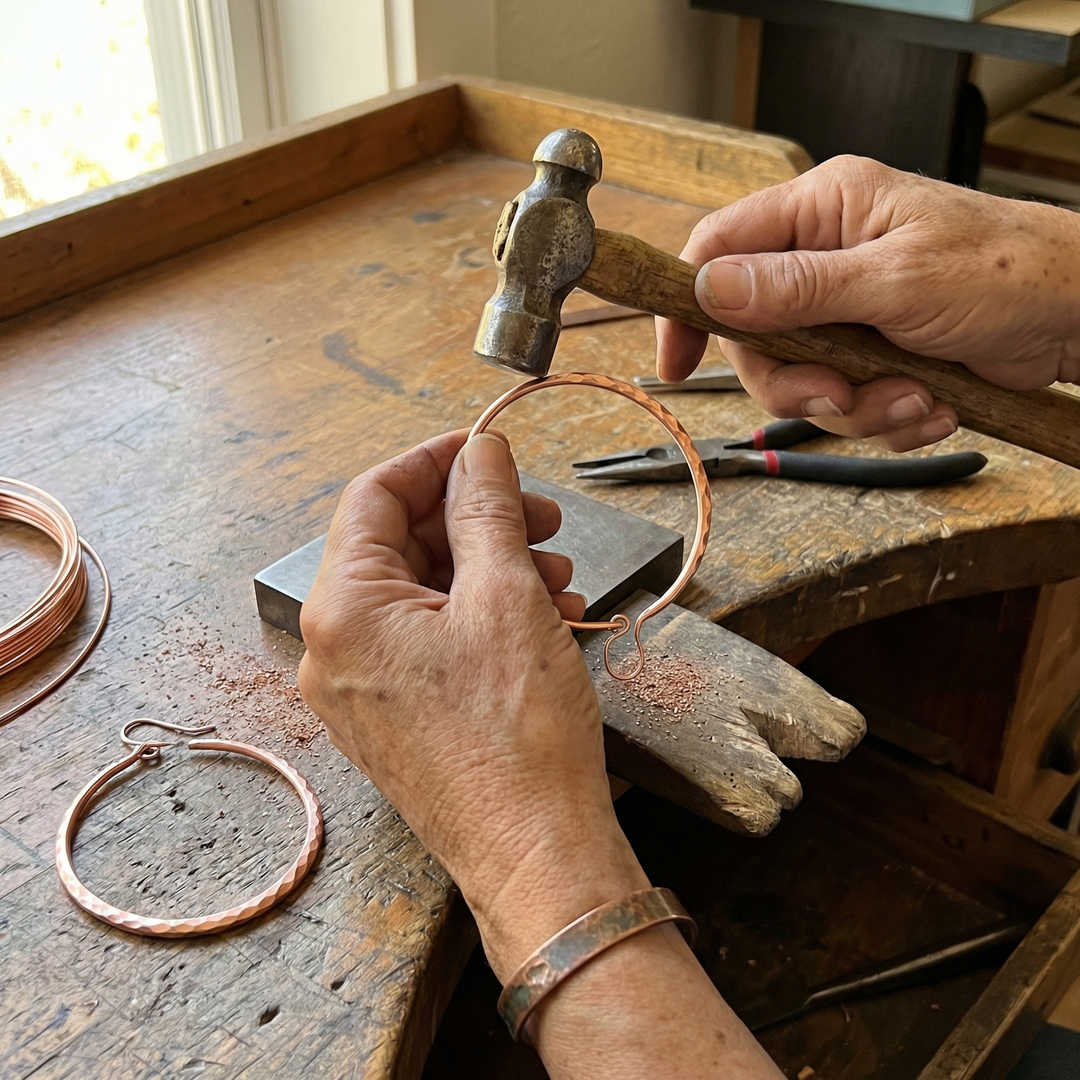Grace's Willow Copper Earrings