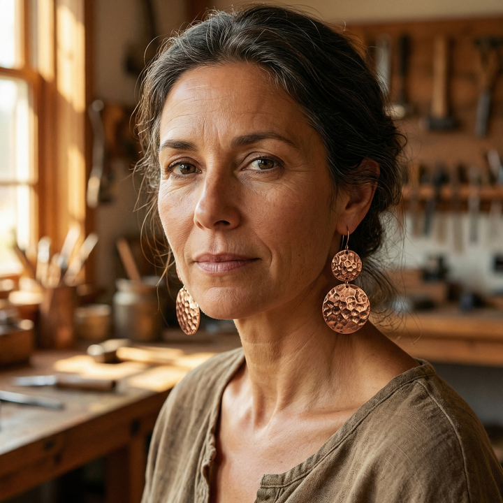 Grace's Solstice Copper Earrings