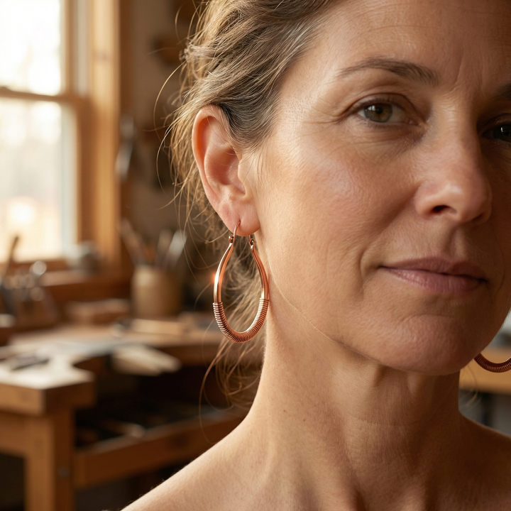 Grace's Creek Copper Earrings