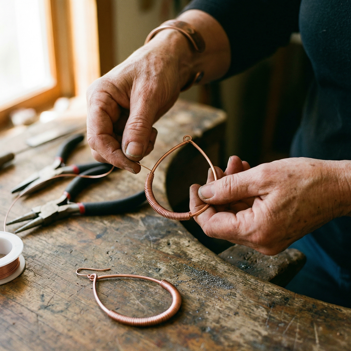 Grace's Creek Copper Earrings