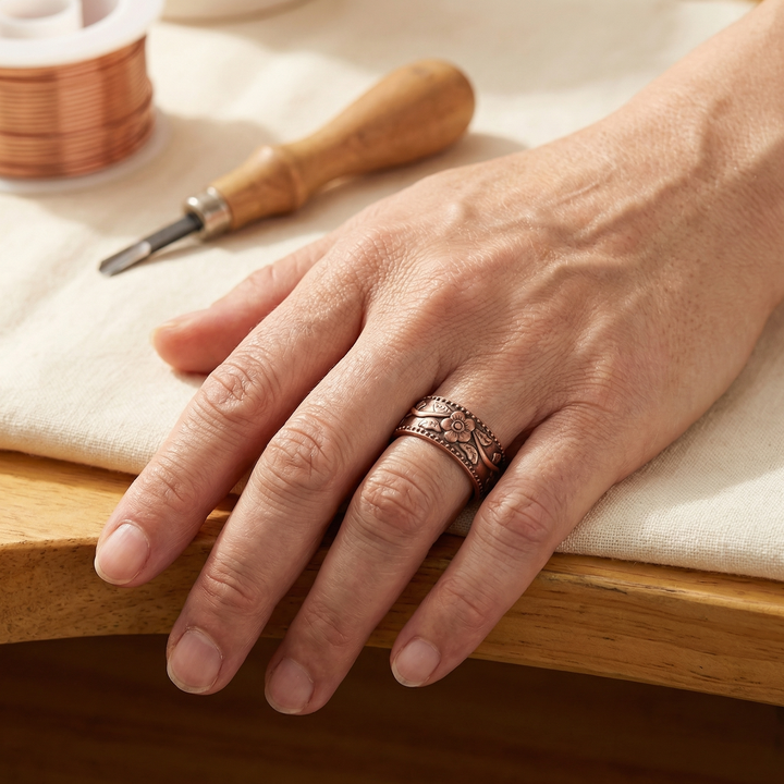 Grace's Petal Copper Ring