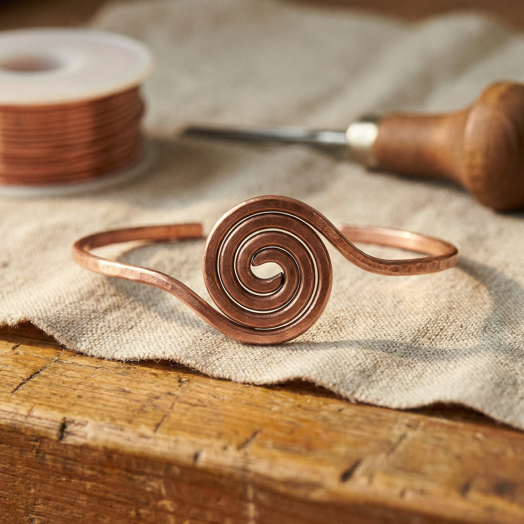 Grace's Coil Copper Anklet