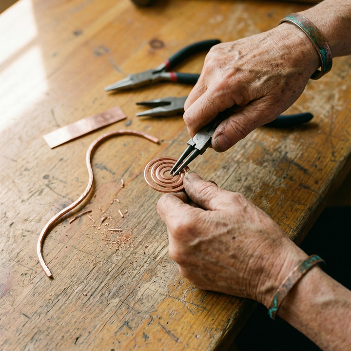 Grace's Coil Copper Anklet