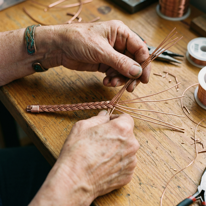 Grace's Reed Copper Anklet