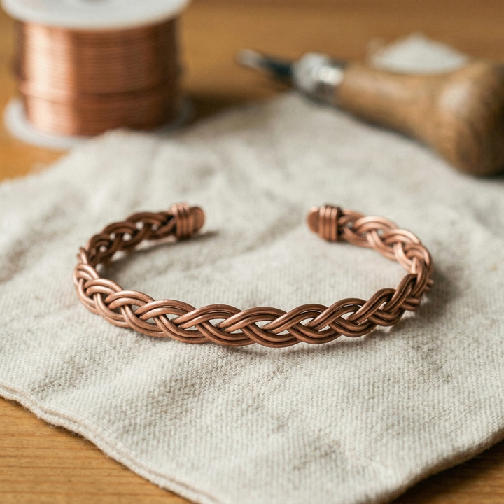 Grace's Reed Copper Anklet