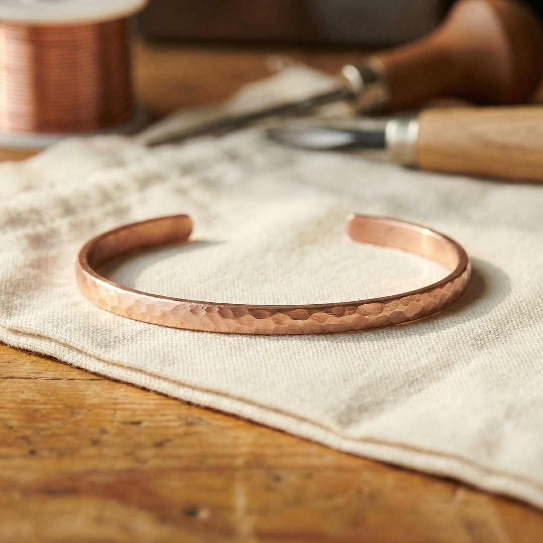 Grace's Sand Copper Anklet
