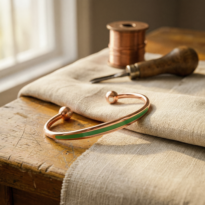Grace's Jade Copper Bracelet