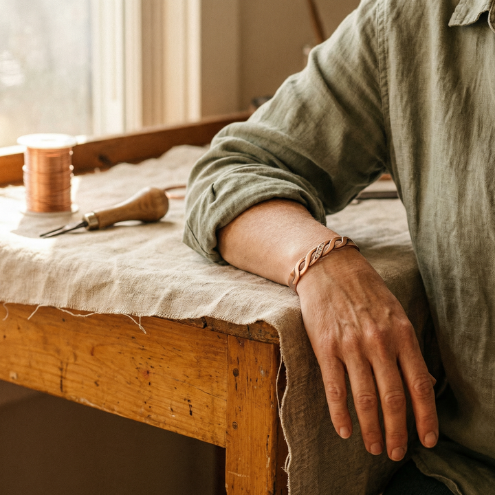 Grace's Seam Copper Bracelet