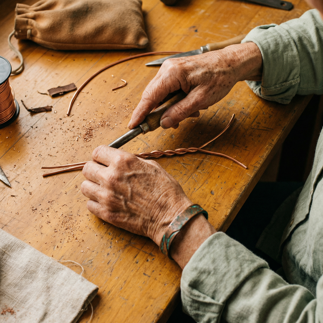 Grace's Seam Copper Bracelet