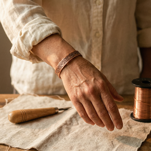 Grace's Moss Copper Bracelet