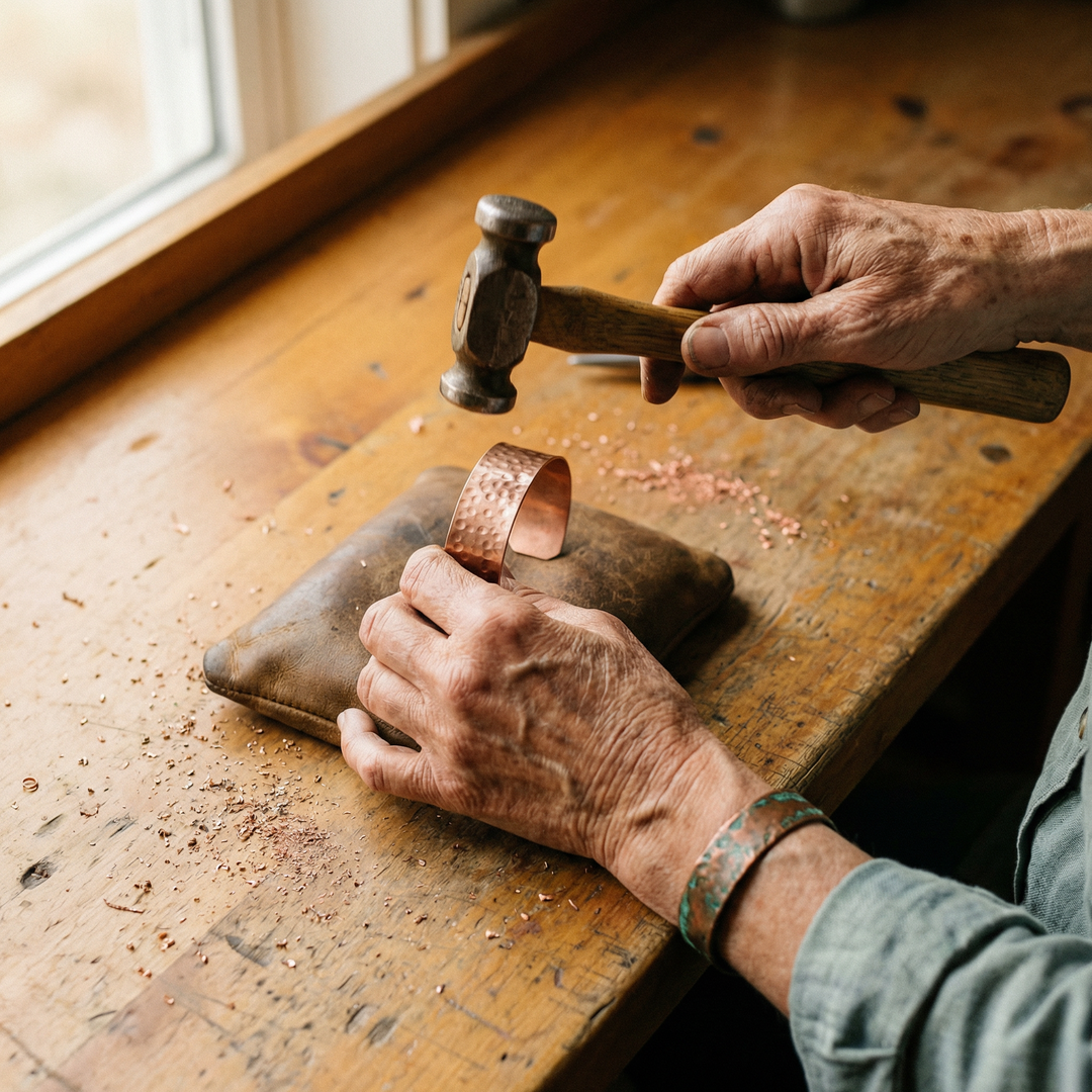 Grace's Furrow Copper Bracelet