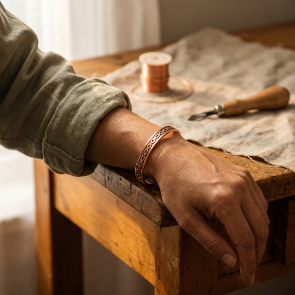 Grace's Current Copper Bracelet