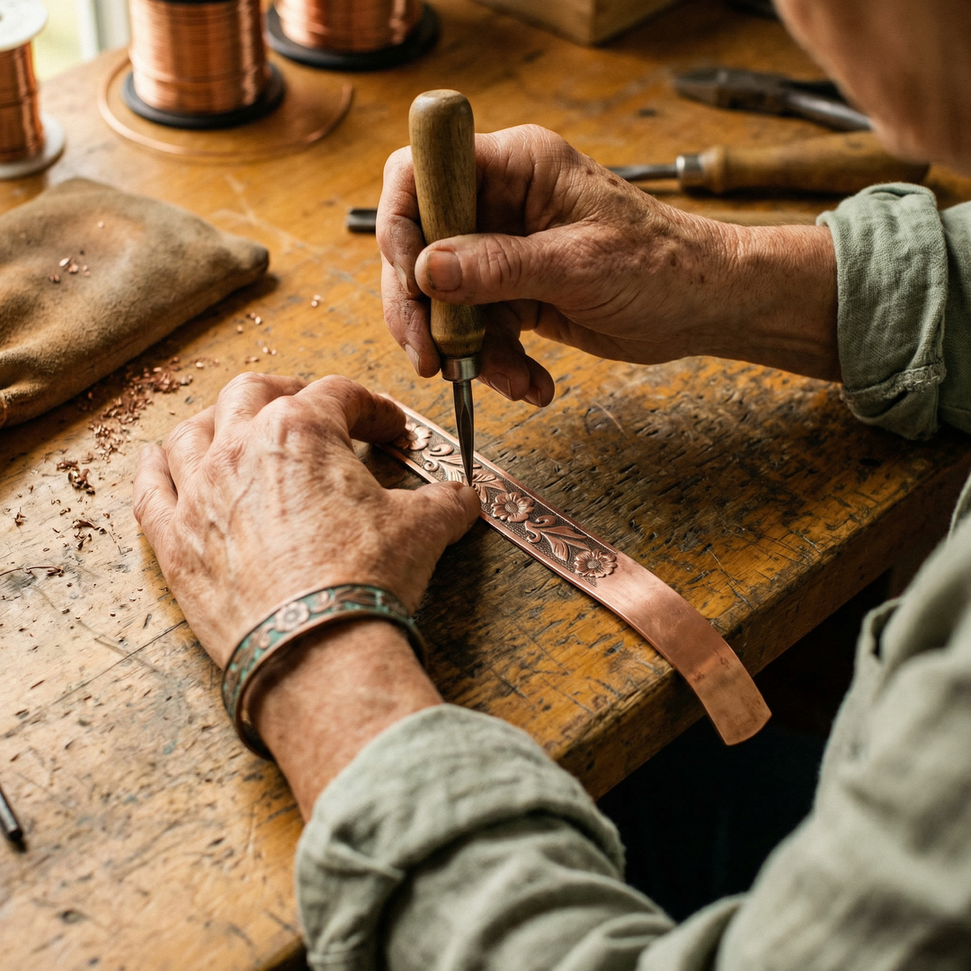 Grace's Vine Copper Bracelet