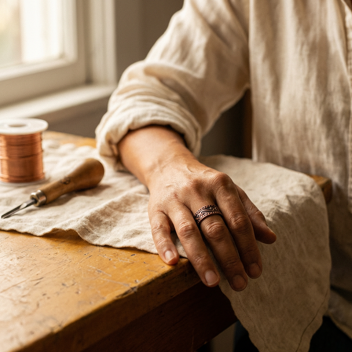 Grace's Fern Copper Ring