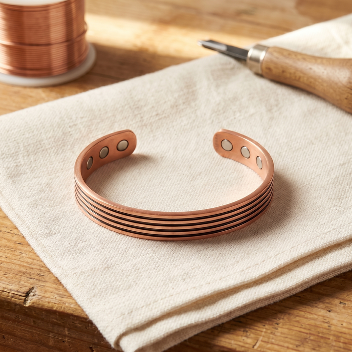Grace's Sage Copper Bracelet