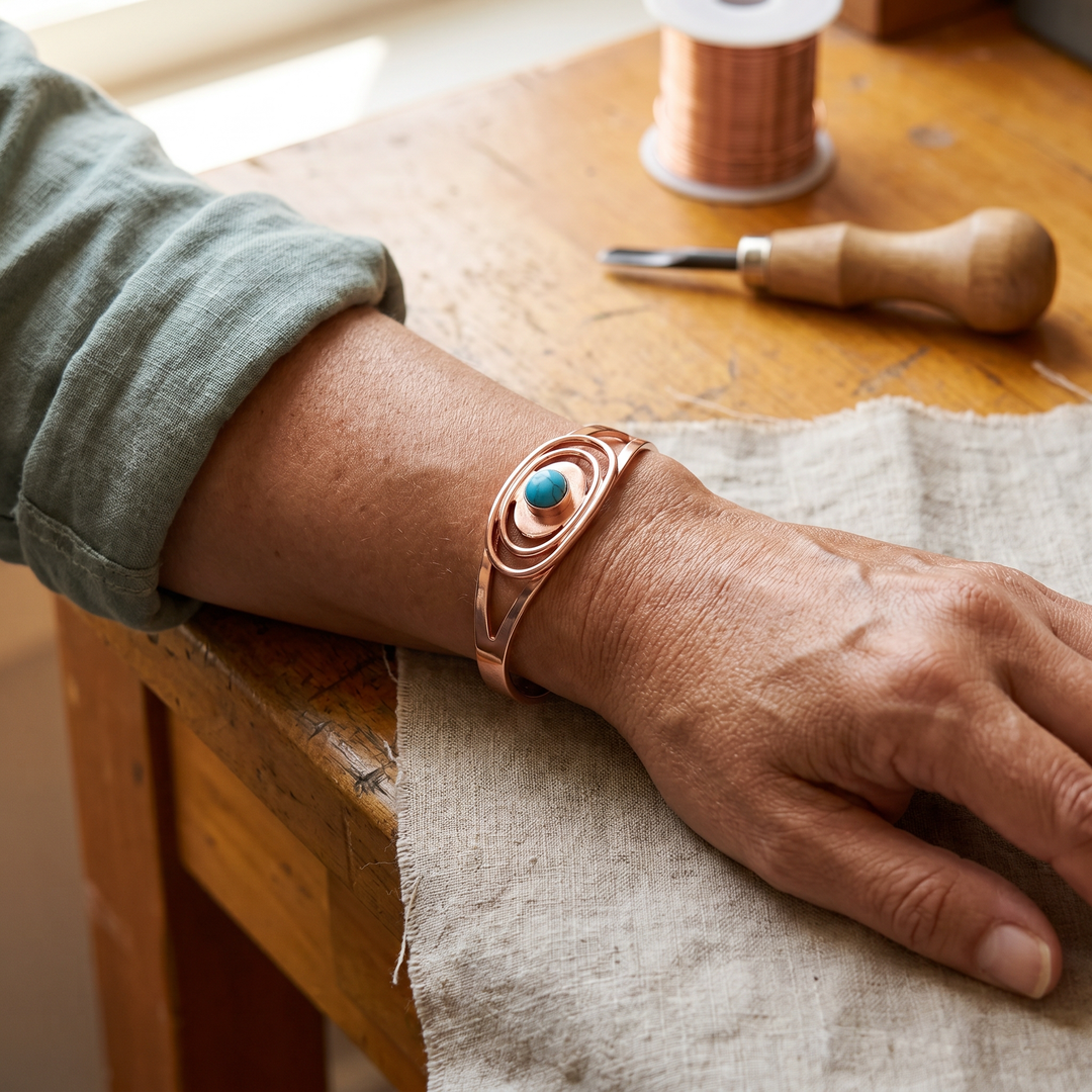 Grace's Sedge Copper Bracelet