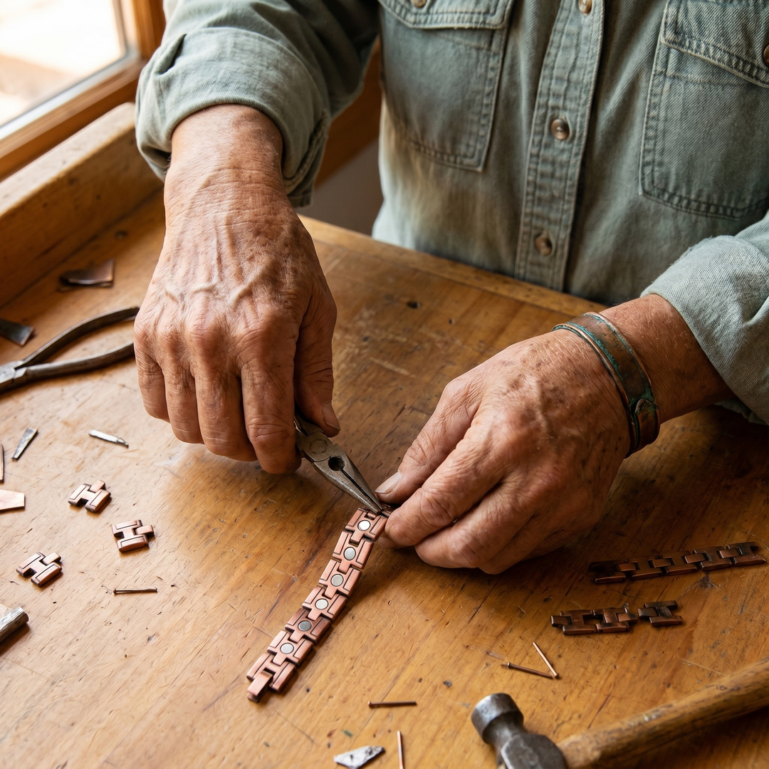 Grace's Gorse Men's Copper Bracelet
