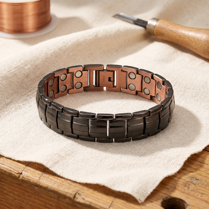 Grace's Ochre Men's  Copper Bracelet