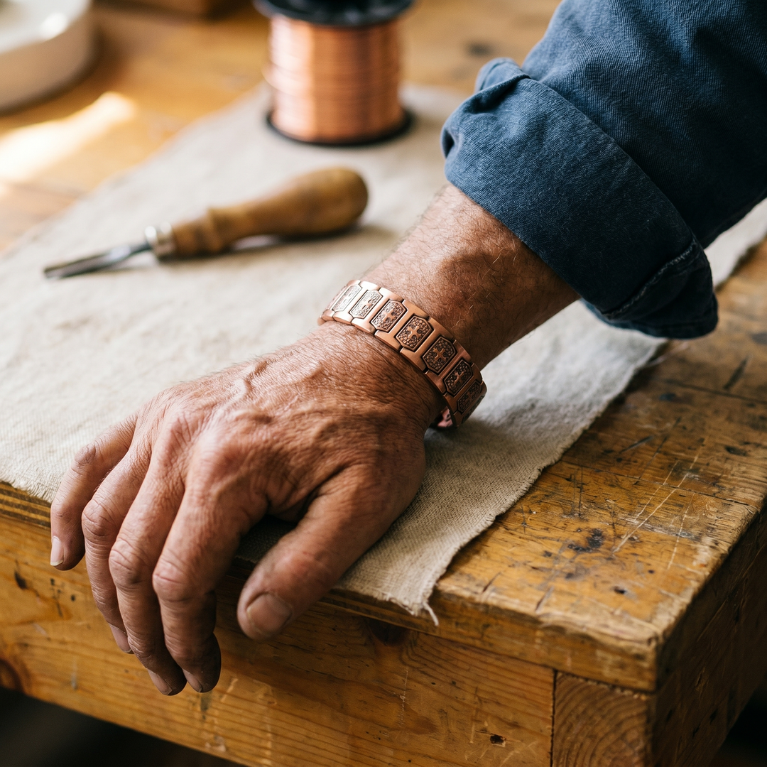 Grace's Gale Men's Copper Bracelet