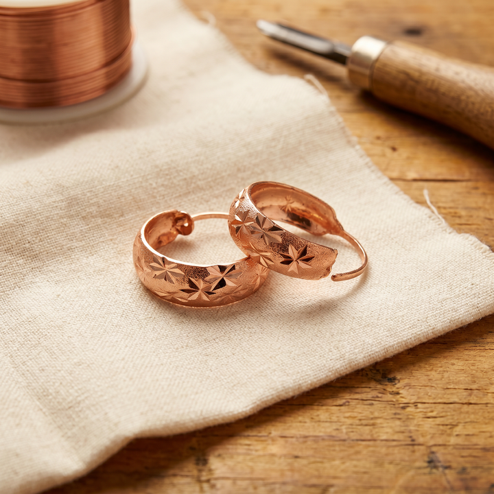 Grace's Dew Copper Earrings